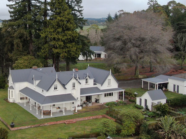 Steel roofing sheets being fitted